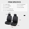 AUTOYOUTH 2PCS Luxury PU Leather Car Seat Covers Airbag Compatible For Toyota Lada