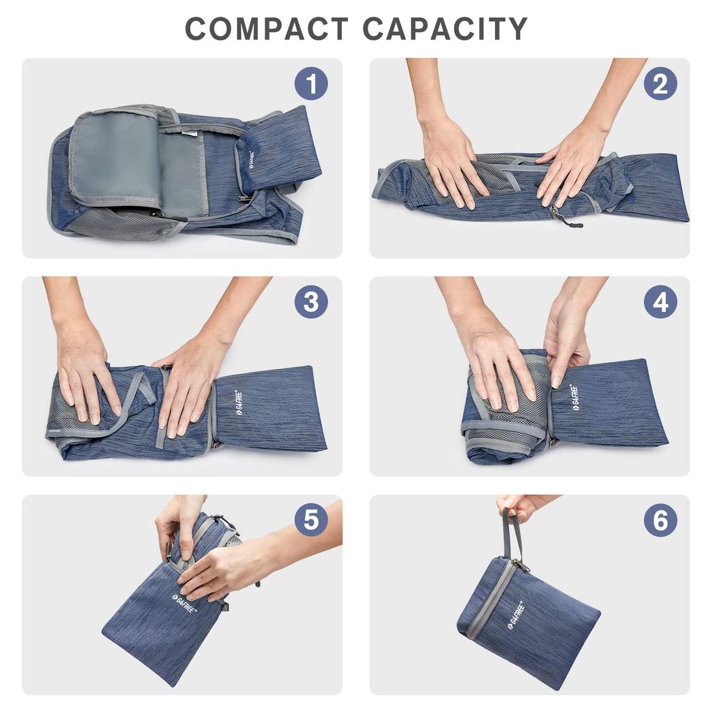 G4Free Hiking Lightweight Packable Hiking Small Outdoor Foldable Shoulder Bag 10/15L/20L Backpack, Daypack, Travel,