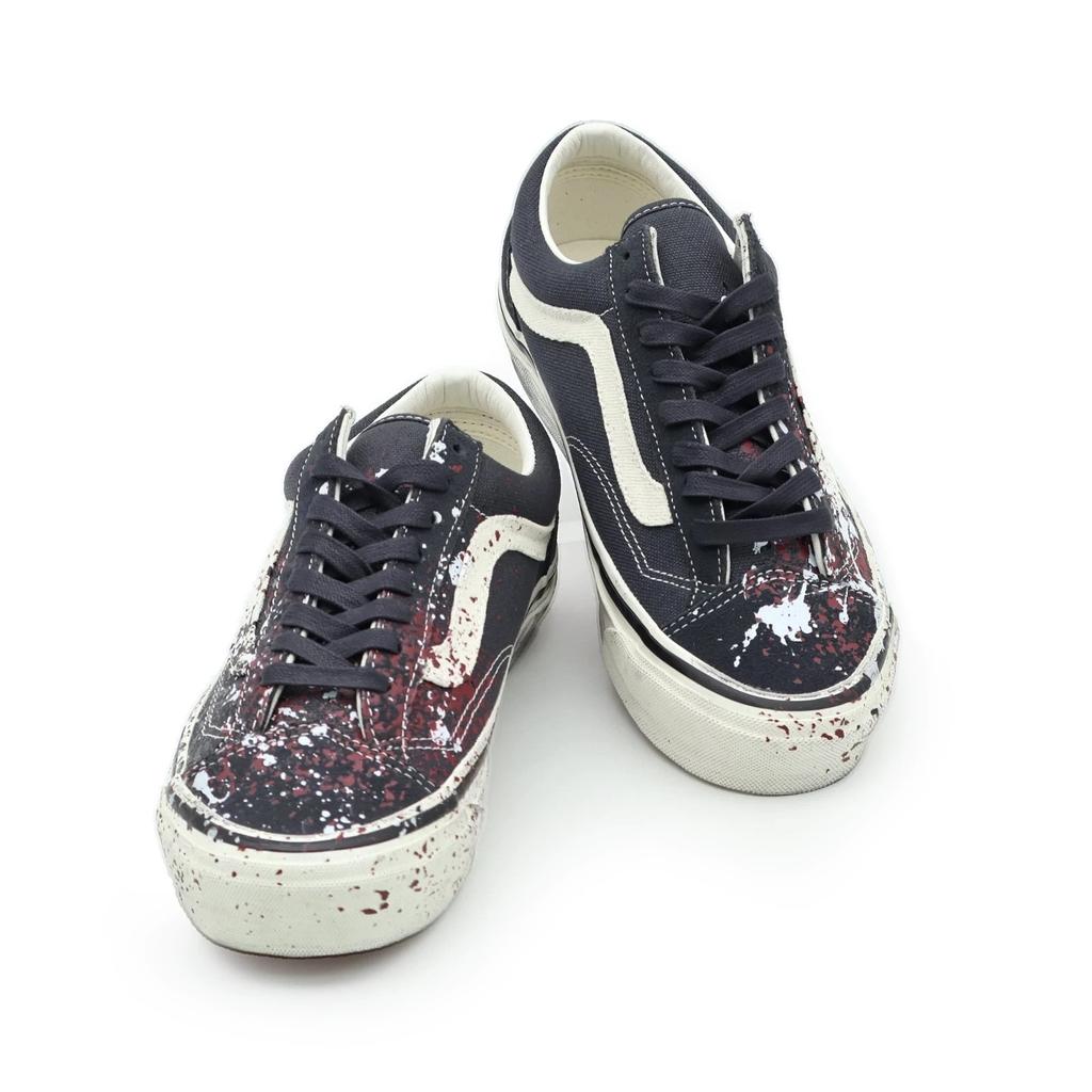 VN000D9RH91 VANS PREMIUM OLD SKOOL 36aPEINTURE ÉCLABoussée GRIS CHARBON