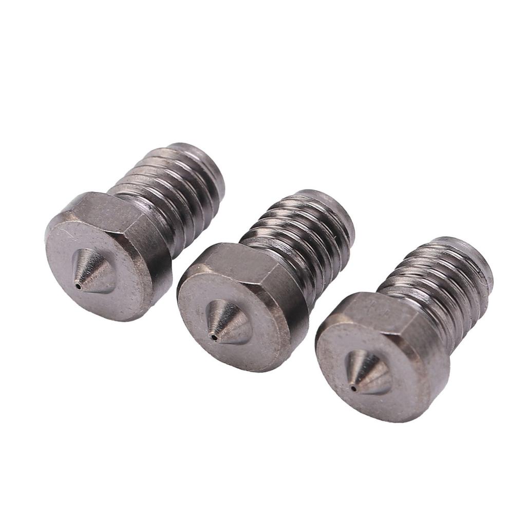 3Pcs 3D Printer Nozzles TT3D Hardened Steel 1.75mm Filament 50 Degree Hardness Accessories0.3mm