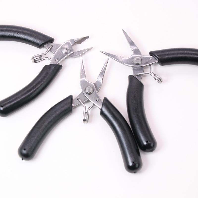 DIY Wire Wrapping Jewelry Tools: Mini Stainless Steel Fine Pointed Pliers, Round Nose, Diagonal Cutting