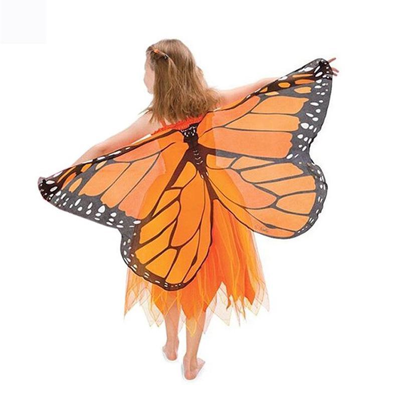Halloween Kids Butterfly Costume Mask Cloak Children'S Butterfly Elf Angel Wings Christmas Stage Cosplay Performance Costumes