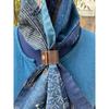 Used B61 Boro Stole Old Cloth Remake Indigo Dye Patchwork Sewing Sashiko