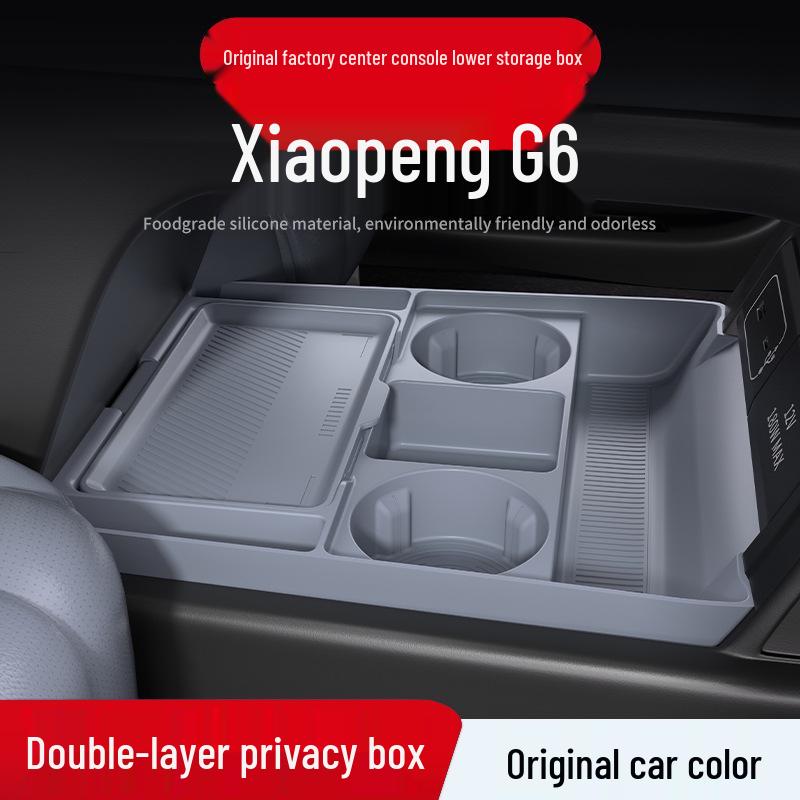 Xiaopeng G6 Center Console Storage Box & Glasses Organizer - Fits 25 Models