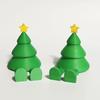 3D Printed Colorful Christmas Tree with Movable Joints - Desktop Ornament & Gift