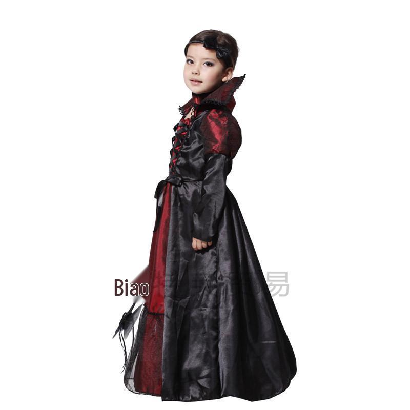 Girls Evil Queen Vampire Princess Halloween Cosplay Costume
