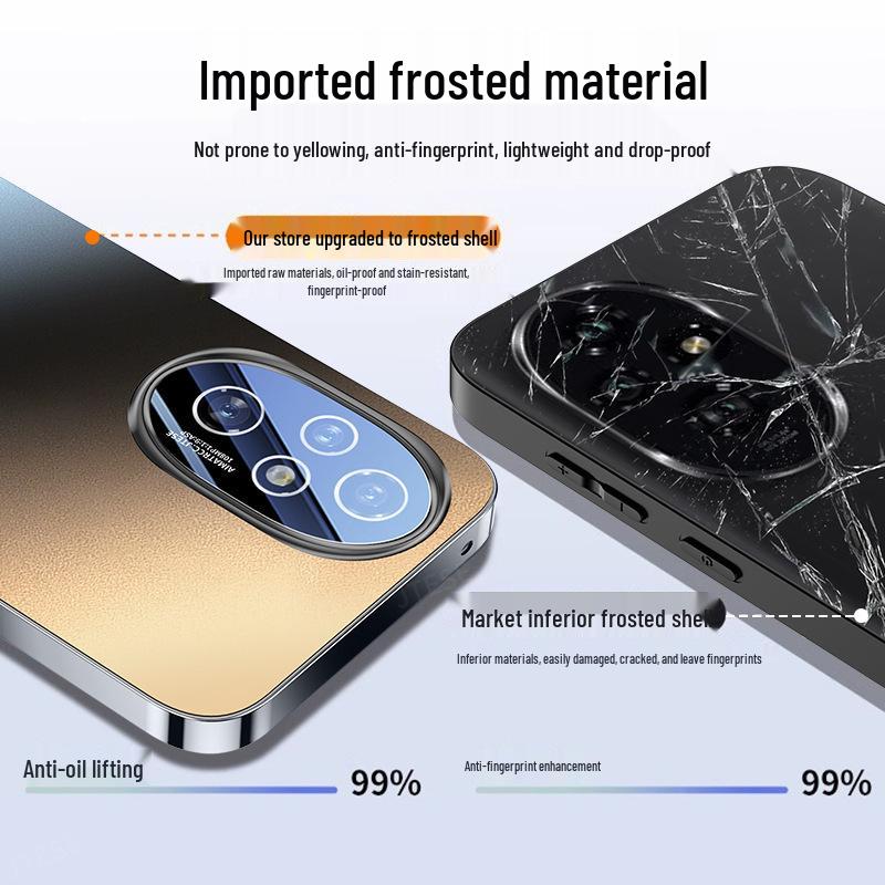 Honor 200 Pro Ultra-Thin Frosted Anti-Drop Full-Coverage Protective Phone Case