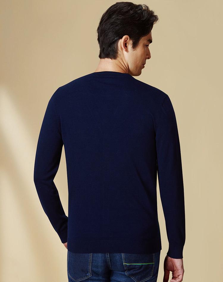 Goldbergh Men's Autumn Red Color Block Cardigan Sweater