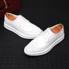 Mode Mode Herren Charme Weiß Schwarz Schnürer Plateau Freizeitschuhe Flats Männlich Homecoming Hochzeitskleid Schuhe Zapatillas Hombre