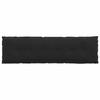 Back Pillow Black 180 x 50 cm Cord Fabric