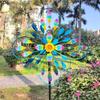Colorful Flower Pinwheel Gradient Color Wind Artistic Design
