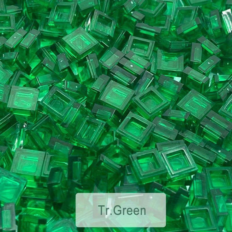 Non-Toxic 600Pcs 1X1 Transparent Clear Bricks Flat Tile Smooth Building Blocks Diy Educational Creative Parts Toy For Kids Compatible 3070