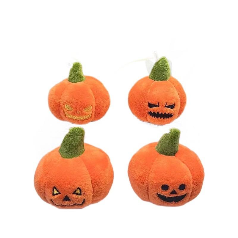 Whimsical Plush Pumpkin Keychain For Halloween Cute Cartoon Hanging Gifts Decoration