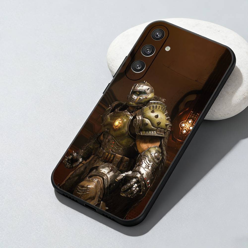 

Game D-DOOM Printed Phone Case For Samsung Galaxy A73,A72,A71,A70,A52,A51 Others Soft Black Cover Samsung a32 4g