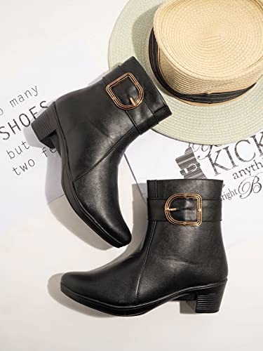 Shoetopia Girls Bt-7074 Black Ankle Boot - 8 Uk (Girls-Bt-7074-Black) 8 UK