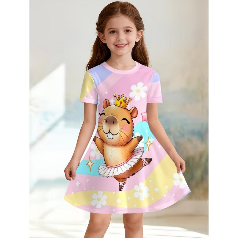 Vestito per bambine Moda Capibara Vestiti per bambini Estate Vestiti per bambine Comodo