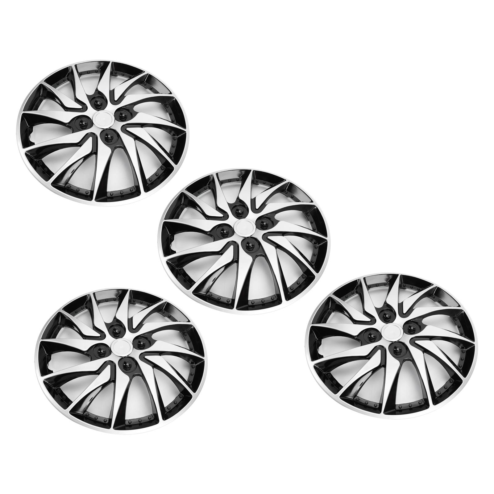 4 pièces Enjoliveurs 15 pouces Moyeu Protecteur Tendance R15 Moyeu de Rechange pour la Plupart des Voitures Camions SUV