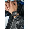 SAPPHERO Men's Analog Quartz Watch 50m Waterproof Luminous Date Display Leather Band High Hardness Mineral Glass Business Outdoor Black Dial