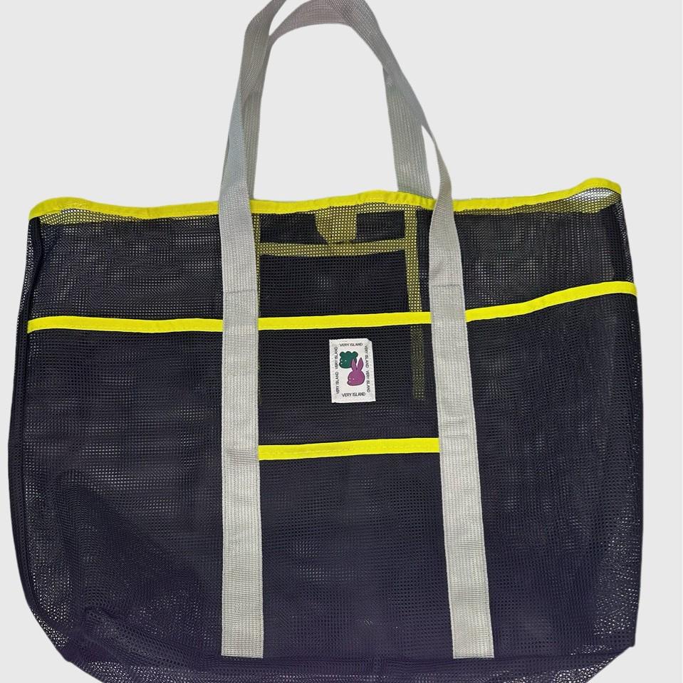VIP Große Kapazität Koreanische Strandtasche - Tragbare Mesh-Umhängetasche für Fitnessstudio, Schwimmen und Outdoor