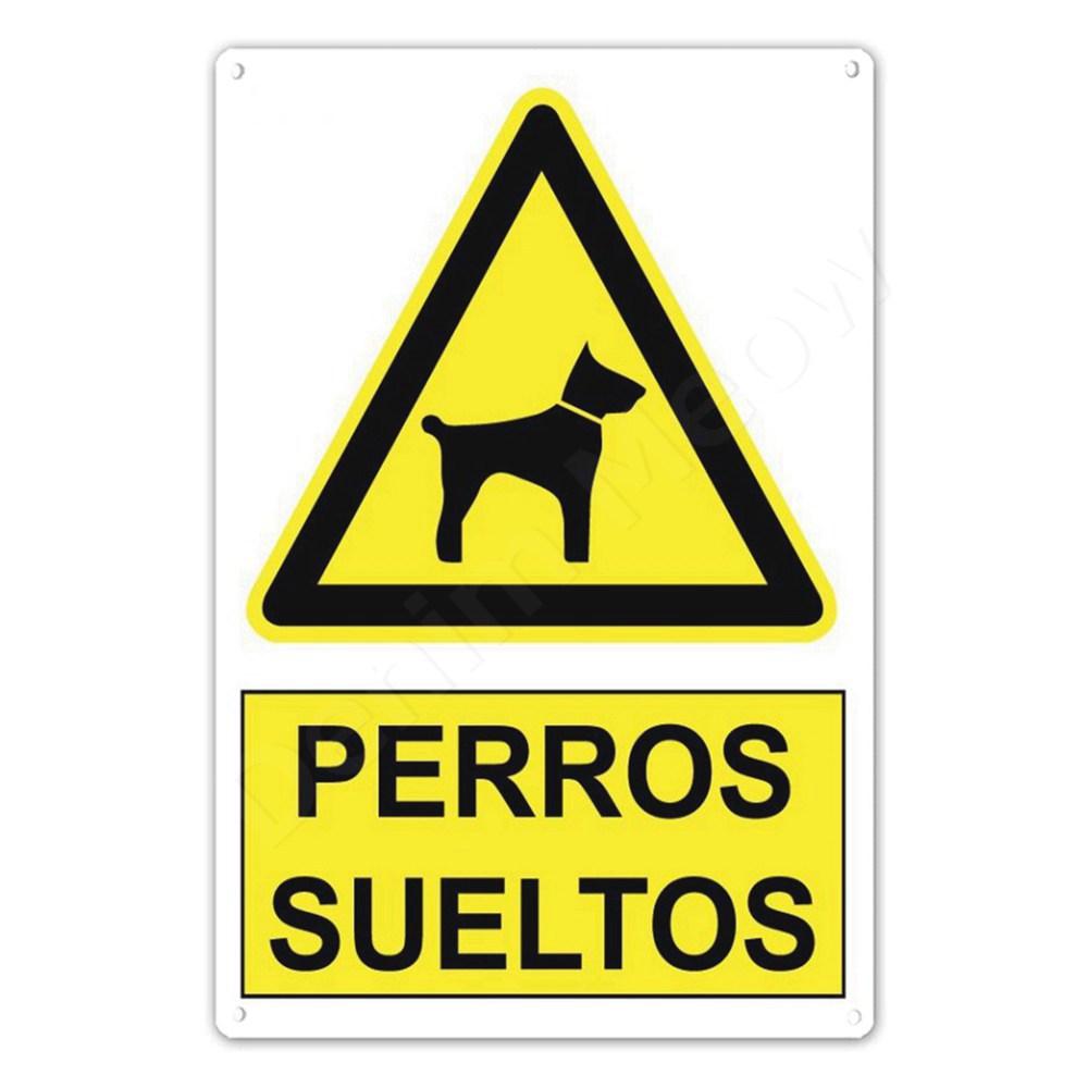

Spanish Warning Sign, Danger Metal Sign for Street, Yard, Bar, Workshop Decor, Yellow Waterproof Caution Signs, Outdoor Indoor 7.9x11.8In(20x30cm)