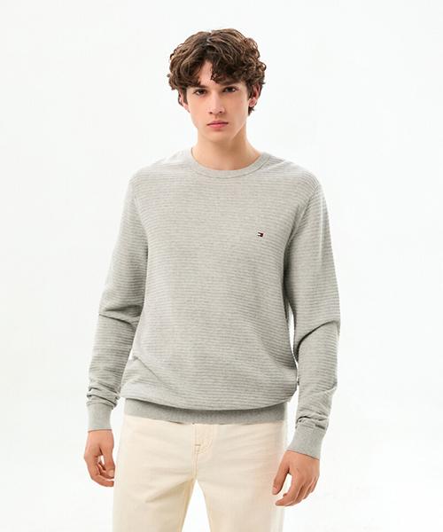 TOMMY HILFIGER Seasonal Structured Crewneck Sweater (T12G0Kpo040Mt1P01)