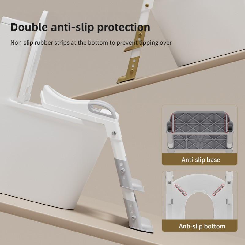 Household Baby Ladder Toilet Multi Functional Toilet Holder Six Level Height Adjustment Child Assisted Toileting Pedal