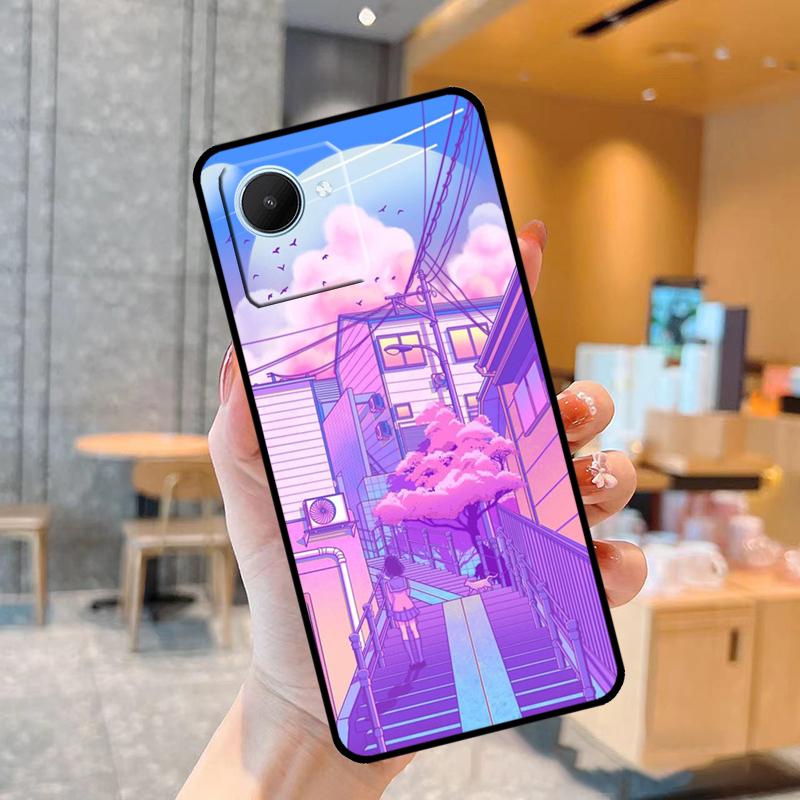 Pastel Japan Kyoto City Case For Realme C55 C33 C31 C35 C30 C11 C15 C25s C21Y GT Neo 5 3T 2T 8 9 10 11 Pro Plus