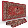 Red Aesthetic Persian Pattern Mouse Pad Desk Mat NonSlip Table Mats Office Mat Carpet Gaming Mats Tapis Souris Decorative Mat