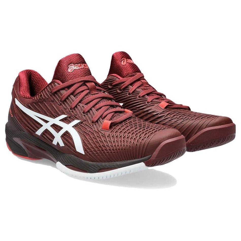 Asics Solution Speed FF 2 Antique Red Herren-Sneakers Weiß 1041A182-602
