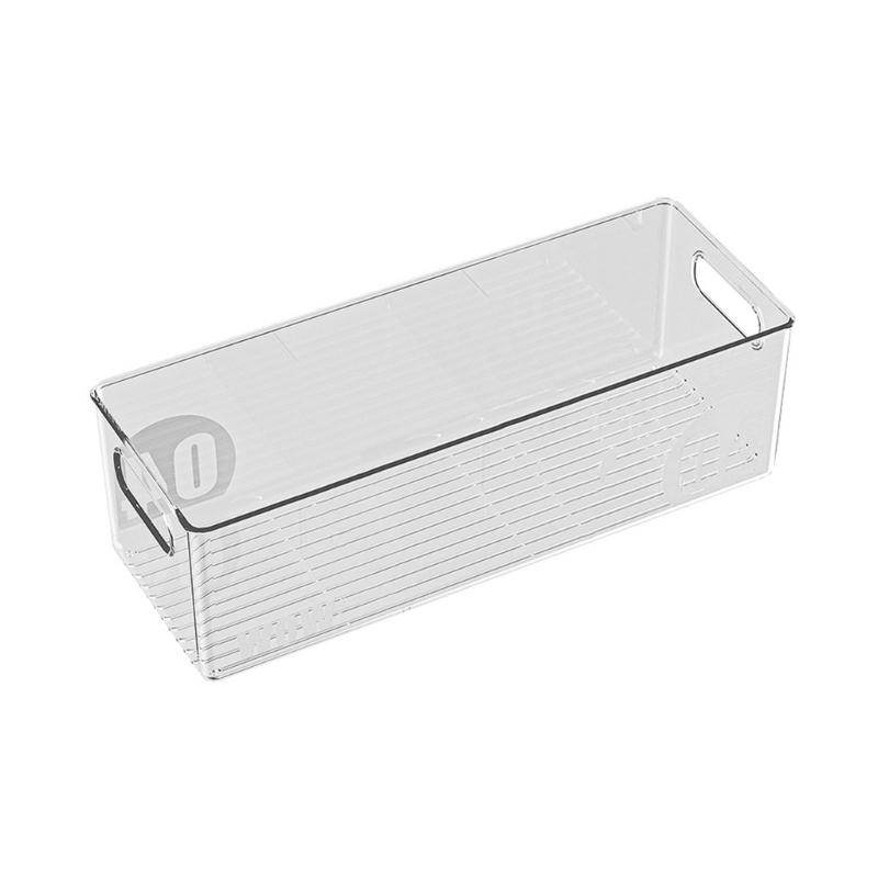 PET Refrigerator Organiser Transparent Modular Food Container for Fridge Space Saving Kitchen Storage Solution S