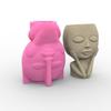 Flower Pot Silicone Mold,DIY Succulent Plants Concrete Planter Vase Gypsum Cement Molds Clay Mould Candle Holder Mold
