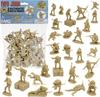 Bmc Ww2 Iwo Jima Us Marine Corps Plastic Army Men   36 American Soldier Figures Beige 40045 Beige