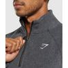Gymshark Fleece 1 4 Reißverschluss Schwarz Graphitgrau A7a5d Bb29
