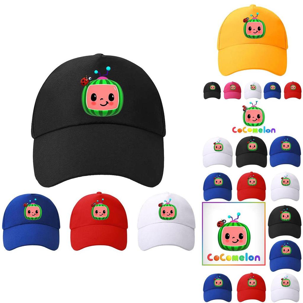 Cocomelon Funny Games Kids Cap Adjustable Snapback Sun Hat With Soft Material