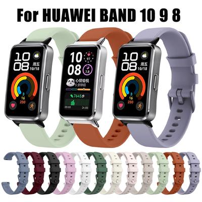 Durable Breathable Silicone Band, Compatible with Huawei Band 10/9/8 Comfortable Replacement Strap for Huawei Band 10 9 8