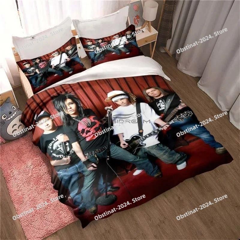 New Tokio Hotel Bedding Set 3D Printing Fashion Rock Band Home Decoration Boy Girl King Size Bedding Set Quilt Cover Pillowcase
