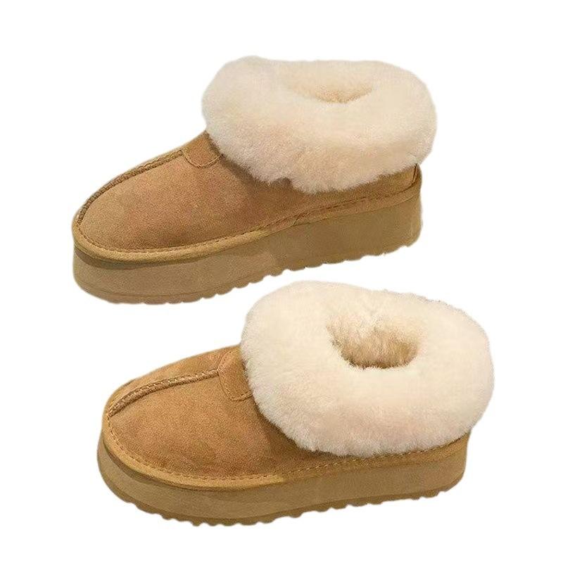 Winter cotton shoes non-slip soft-soled snow boots women's fashion thick-soled casual soft-soled warm short boots