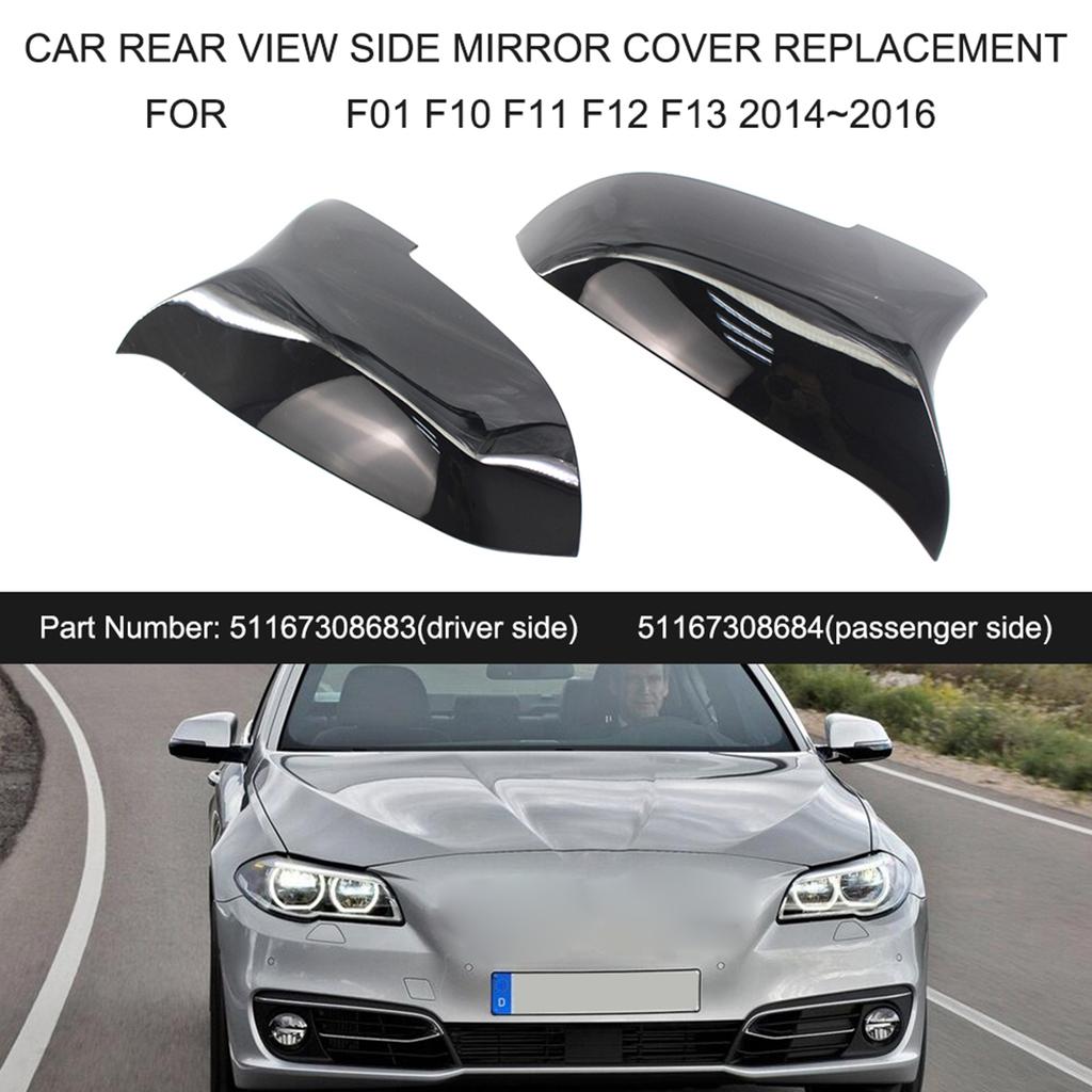Car Rear View Side Mirror Cover Replacement for BMW F01 F10 F11 F12 F13 Auto Side Wing Mirror Cover Gloss Black Shell