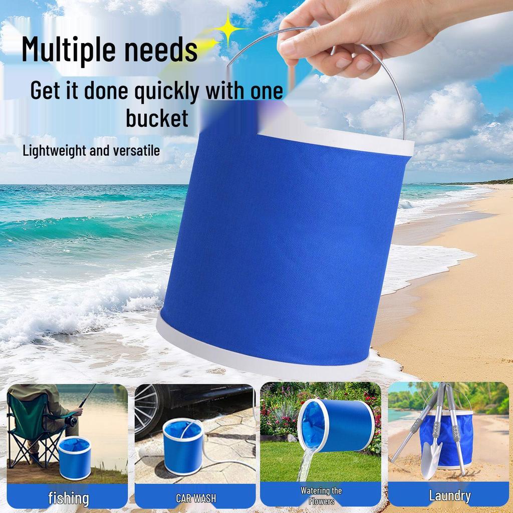 Multi-Functional Folding Fishing & Car Wash Bucket