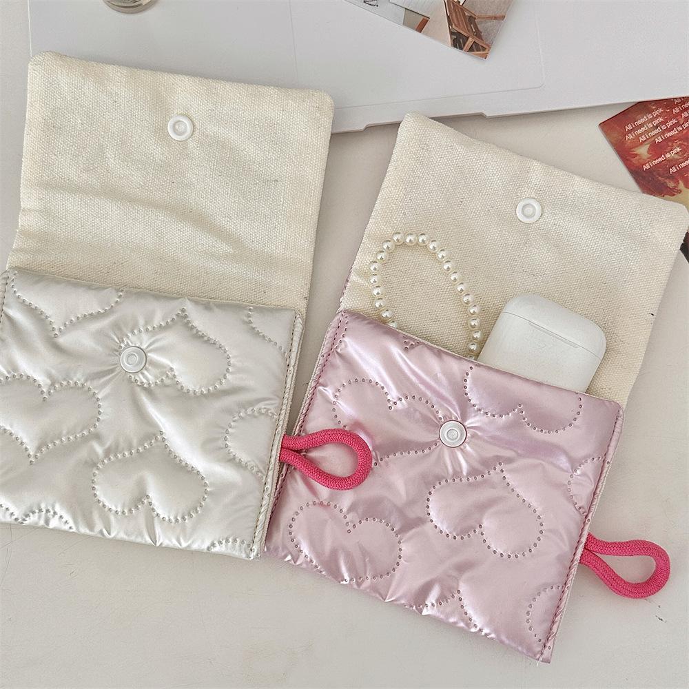 Silver Lingge Bow Pattern Coin Purses Small Sanitary Napkin Coin Wallet Lady Girls Earphone Coin Key Money Storage Bag Pouch