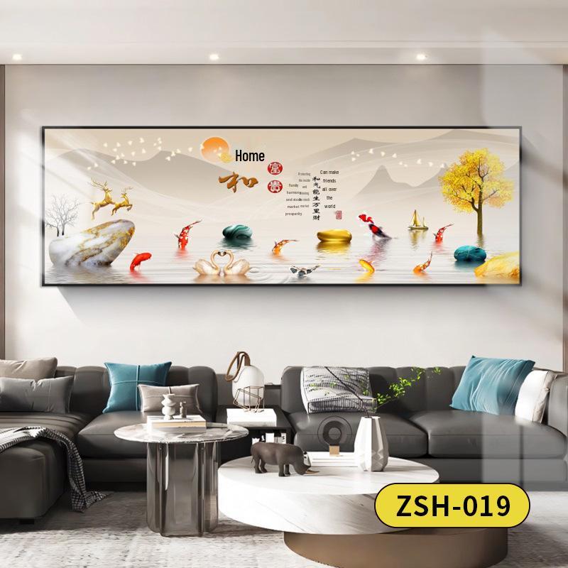 Golden Mountain Self-Adhesive Wall Art: Ideal for Bedrooms, Living Rooms, Hotels, and Guesthouses