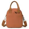 Small Square Bag Women's Travel Shoulder Bag Solid Color Crossbody Bag Water-Repellent Nylon Bag