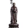 Pure Copper Enshrinement for Household Use Jiuhua Mountain Ksitigarbha Standing Bronze Buddha Statue