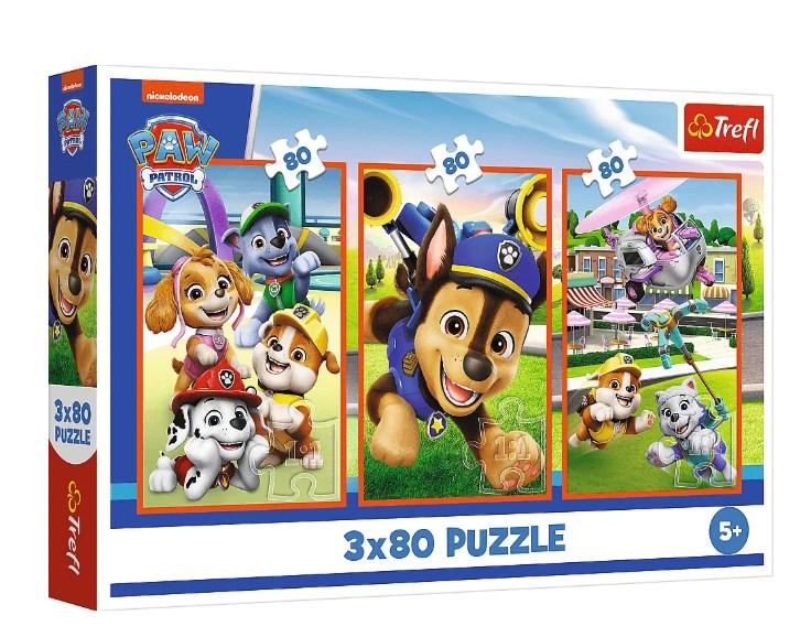 Puzzle 3X80 a bunch of dogs PAW Patrol 34886