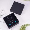 8pcs Kraft Paper Jewelry Boxes with Sponge Square Black 12x12x4.2cm