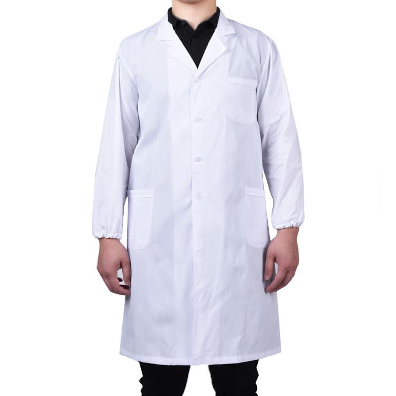 Clothes Work Doctor Nurse White Long Sleeves Men And Women In A Variety Of Sizes