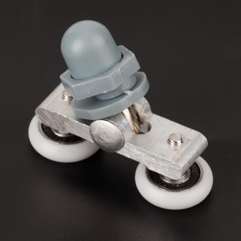 4pcs Durable Double Sliding Roller Track Door Wheel Bathroom Glass Door