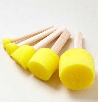 Kids Sponge Paint Brushes for Arts and Crafts, Children's Painting Brushes