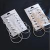 Exaggerated Metal Hoop Earrings Set: 6 Pairs - Trendy, Statement Circle Hoops for Nightclub Style