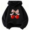 Fashion Y2k Cherry Design Graphic Hoodie Kids Children's Sweatshirt Hoody for Boys Girls Autumn Winter Casual Hoodies